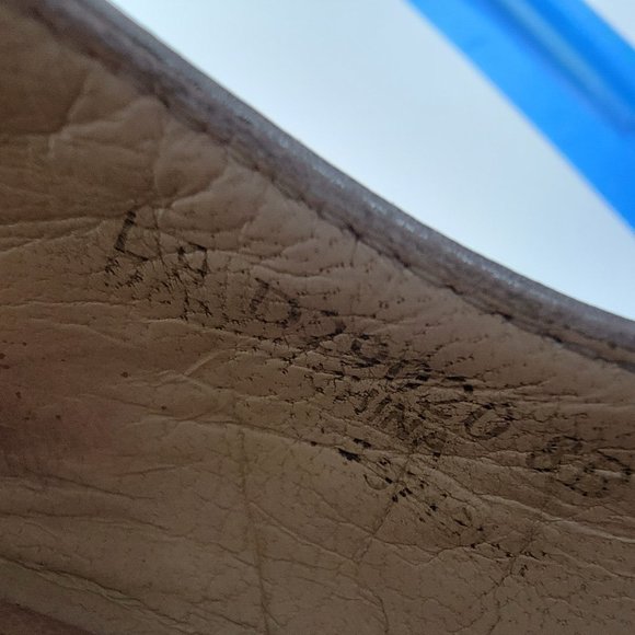 Cole Haan Metallic Gold Leather Peep Toe Slingbacks Heels Women's US 8 B - Picture 12 of 12